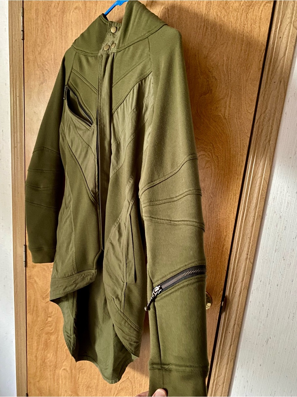 Hoody Jacket - Olive Green - Picture 9 of 13